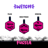 medaglietta in silicone cani e gatti e cavalli silent tags fucsia
