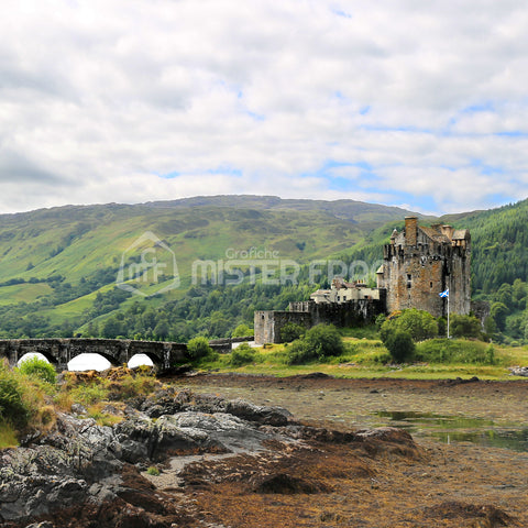 Quadro Castello di Eilian Donan Landscape Scozia